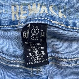 Rewash jean shorts size 00/23